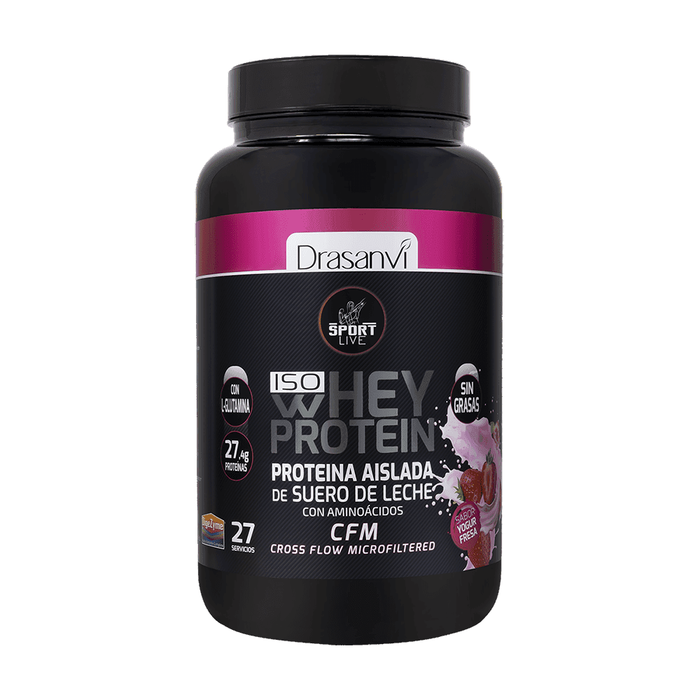 Sport Live – Whey Protein Aislado Fresa 800g - Drasanvi