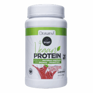 Proteína Vegana Frambuesa y Nata 600g Sport Live - Drasanvi