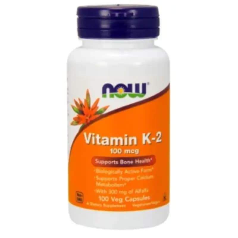 Vitamina K-2 100mcg 100 Capsulas - NOW Foods