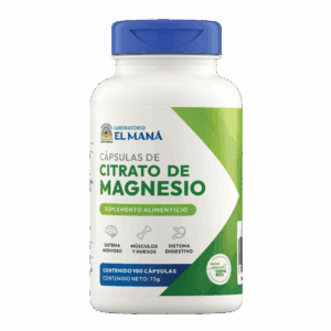 Citrato de Magnesio 100 Capsulas - El Maná