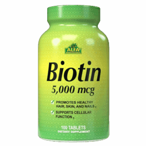 Biotin 5000mcg 100 Tabletas - ALFA VITAMINS