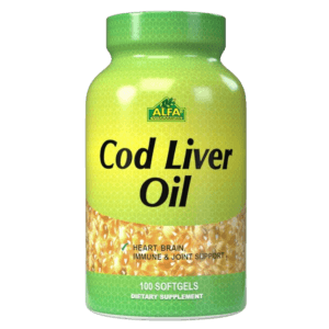 Cod Liver Oil 100 Softgels - ALFA VITAMINS