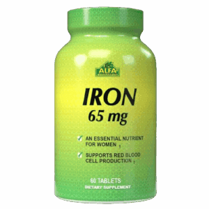 Iron Alfa 60 Tabletas - ALFA VITAMINS