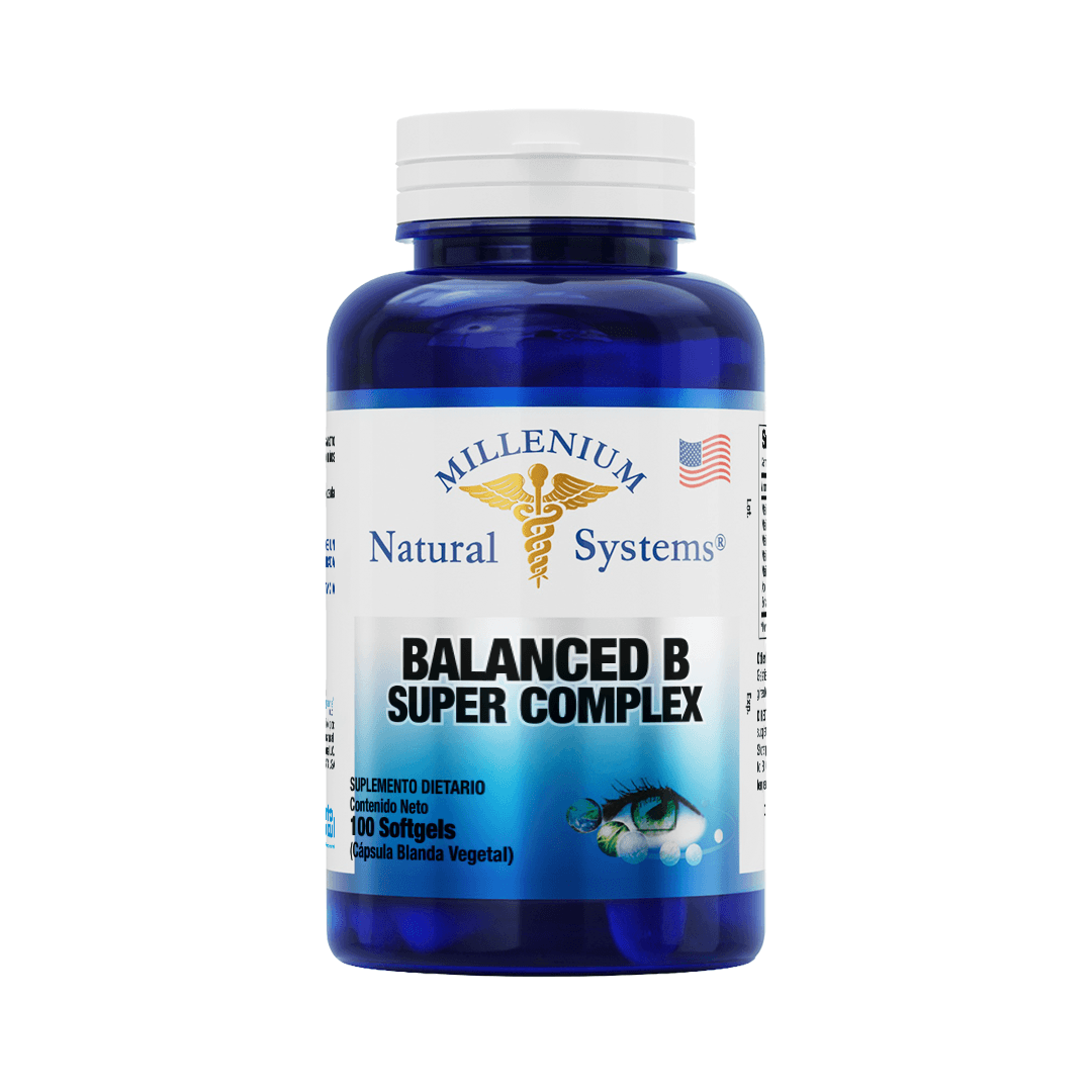 Balanced B Super Complex  100 Capsulas - Millenium Natural Systems