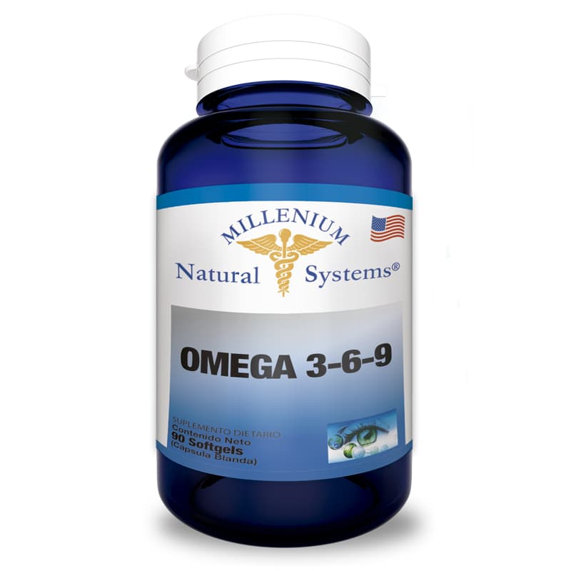 Omega 3-6-9 90 Softgels - Millenium Natural Systems
