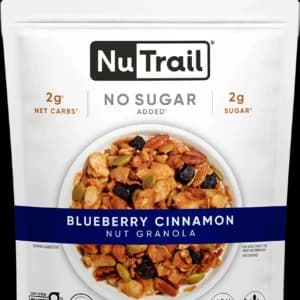 Blueberry Cinnamon - Granola de nueces sin azúcar añadida. NuTrail