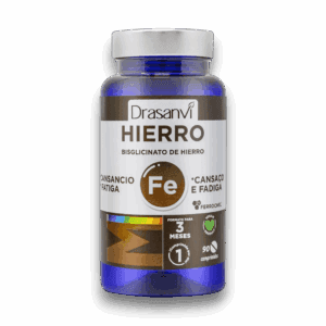 Bisglicinato de Hierro 90 Comprimidos. Drasanvi