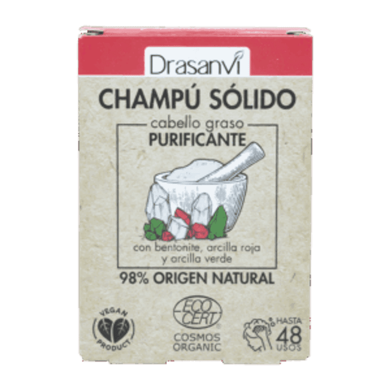 Champú Sólido Cabello Graso Cosmos Organic Bio. Drasanví