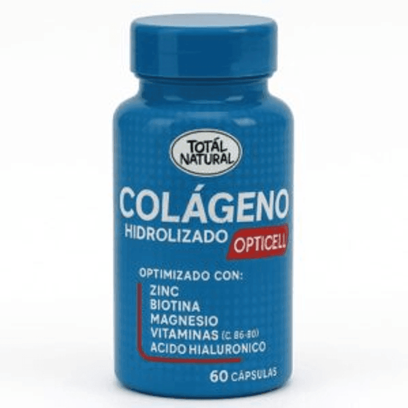 Colágeno Hidrolizado Opticell – Total Natural (60 cápsulas)