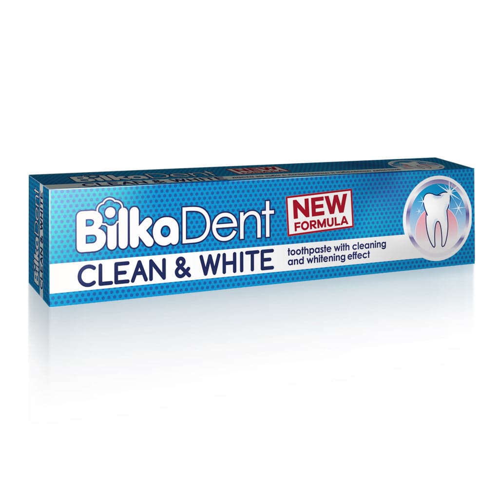 Crema Dental Clean & White con Efecto Blanqueador 75ml - BilkaDent