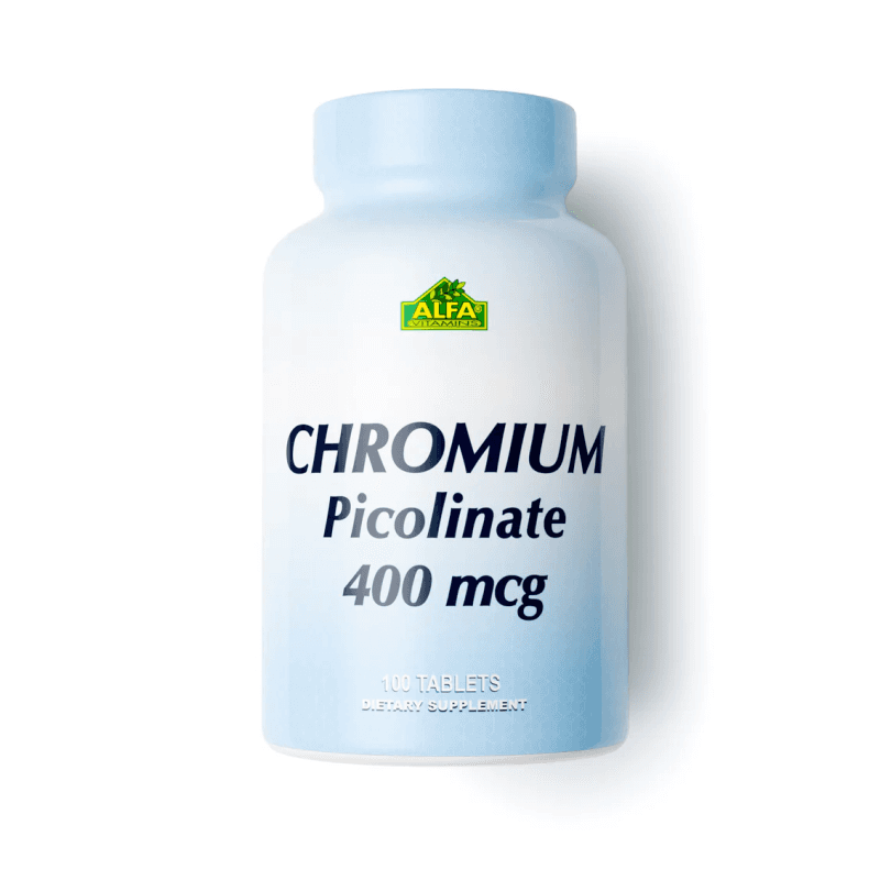 Chromium Picolinate 400mg 100 Capsulas - ALFA VITAMINS