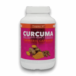 Curcuma con Pimienta Negra y Vitamina C 60 Cápsulas - THERA-P