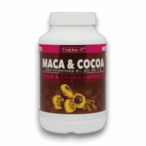 Maca y Cocoa con Vitaminas B1, B2, B3 y C 60 Cápsulas - THERA-P