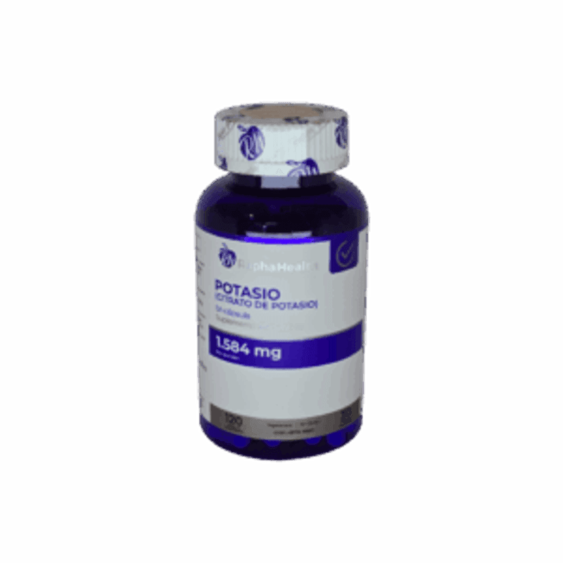Potasio (Citrato de Potasio) 1,584 mg 120 Cápsulas Vegetarianas - Rapha Health