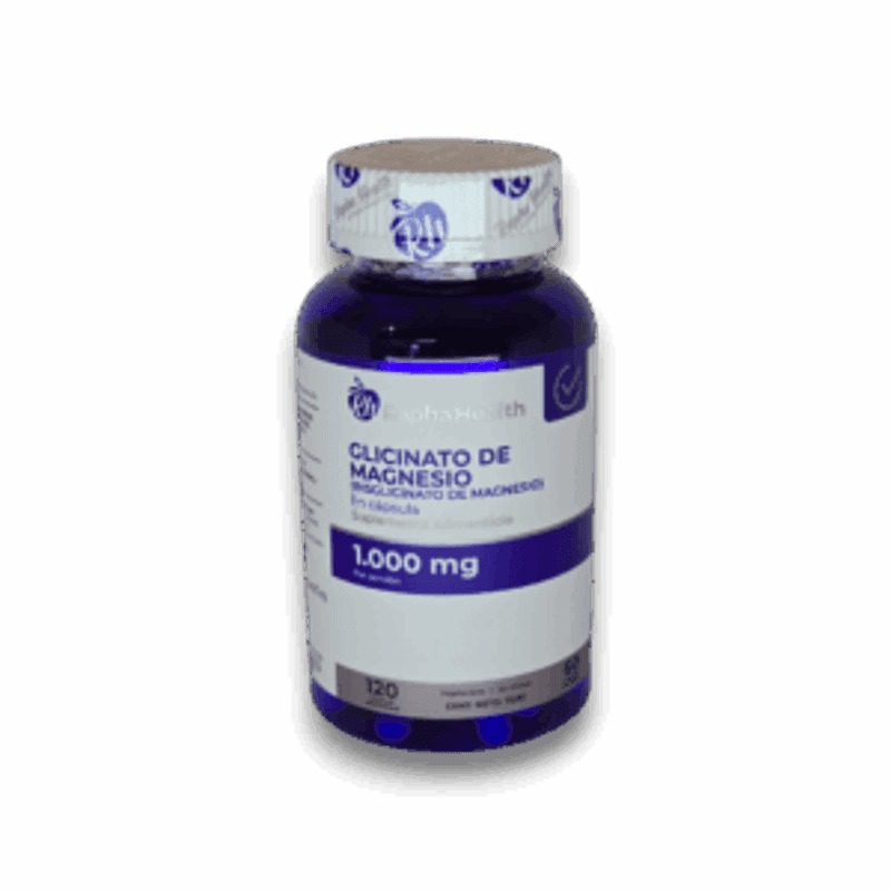 Glicinato de Magnesio 1,000mg 120 Cápsulas Vegetarianas - Rapha Health