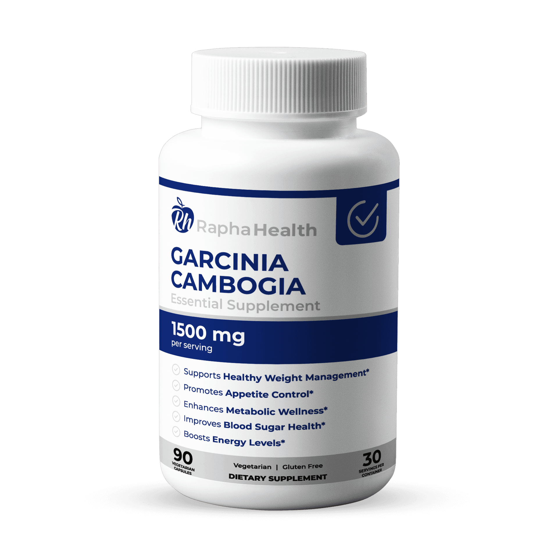 Garcinia Cambogia 1,500 mg 120 Cápsulas Vegetarianas - Rapha Health