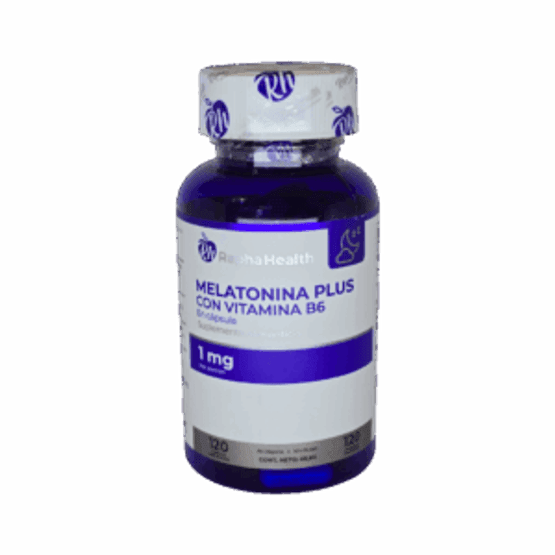 Melatonina Plus con Vitamina B6 120 Cápsulas Vegetarianas - Rapha Health