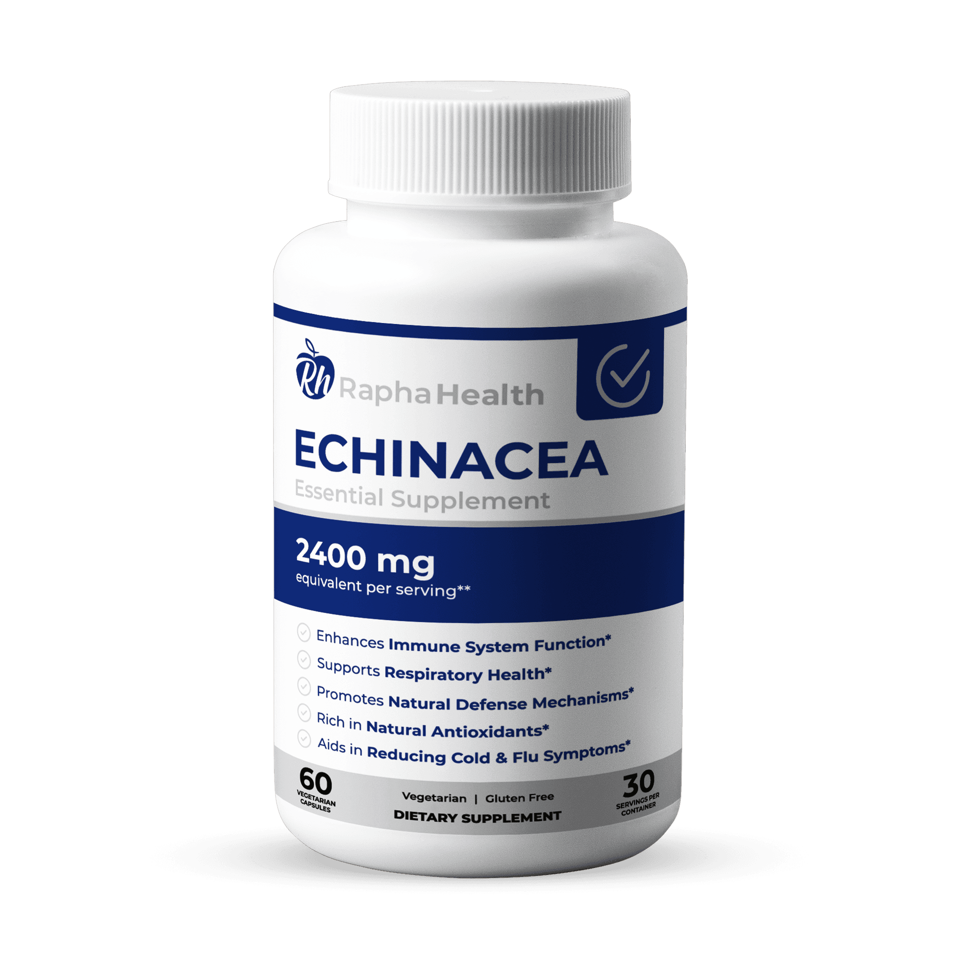 Equinacea con Zinc (1,000 mg) 120 Cápsulas Vegetarianas - Rapha Health