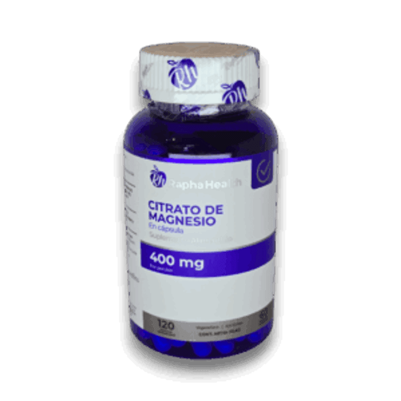 Citrato de Magnesio 200 mg 120 Cápsulas Vegetarianas - Rapha Health
