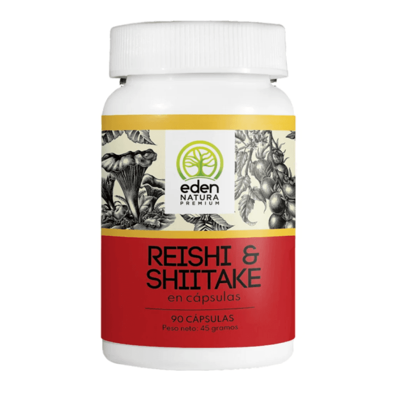 Reishi & Shiitake 90 Cápsulas - Eden Natura Premium