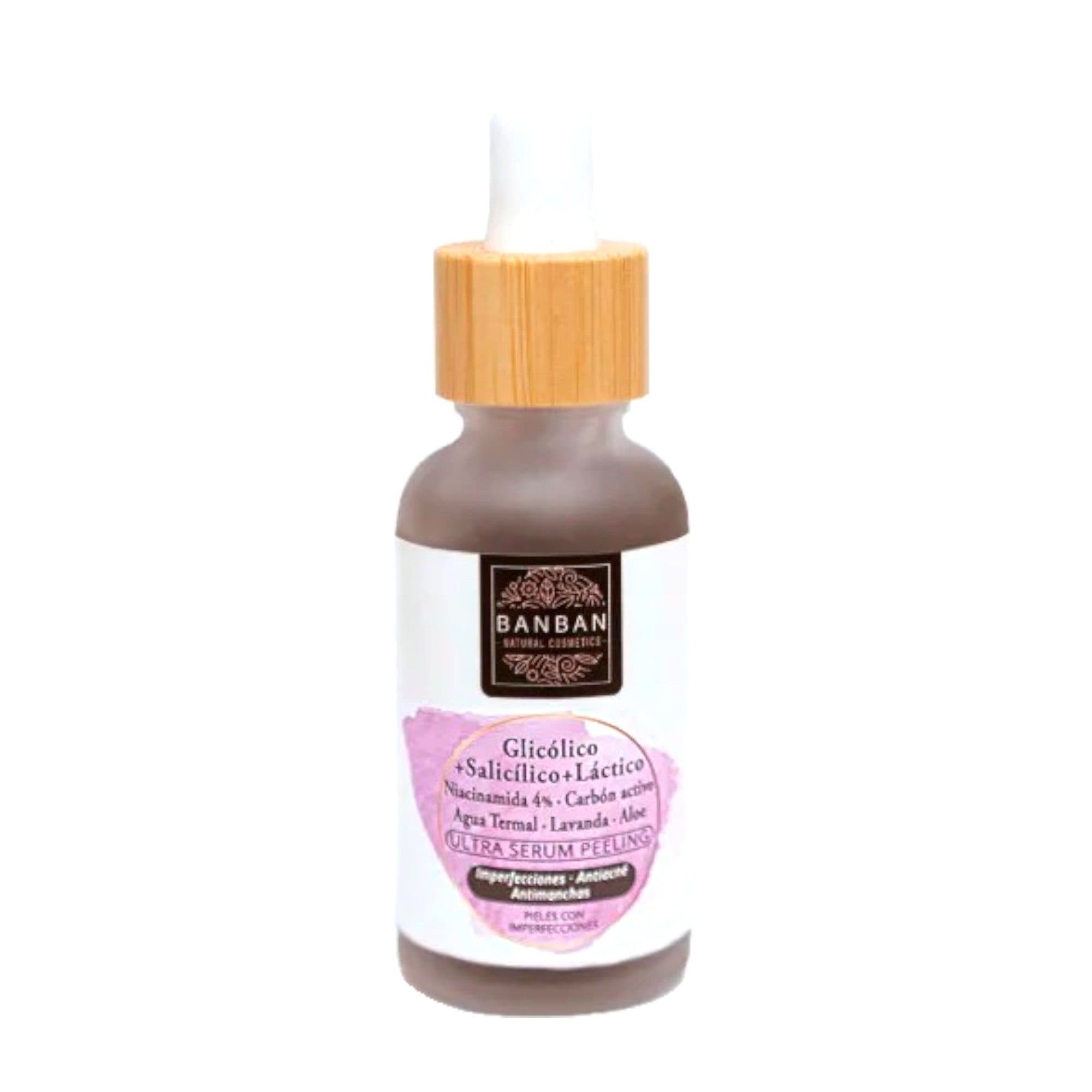 Ultra Serum Peeling Banban – Ácidos exfoliantes, niacinamida y carbón activo para acné, manchas e imperfeccion