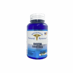 Biotin 5000mcg 100 Softgels - Millenium Natural Systems