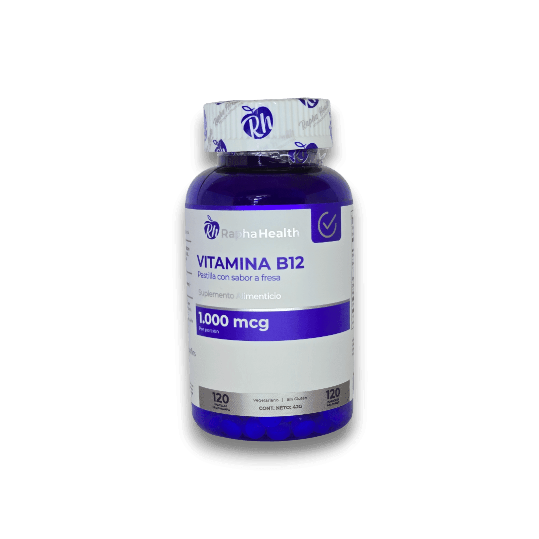 Vitamina B12 120 Cápsulas Vegetarianas - Rapha Health