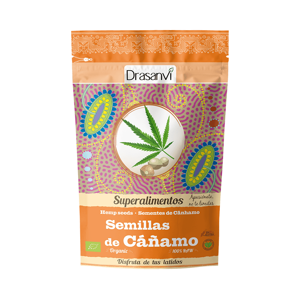 Super Alimentos – Semillas de Cáñamo Doypack 225g -Drasanvi