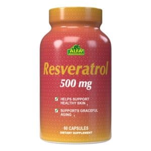 Resveratrol 500mg 60 Capsulas - ALFA VITAMINS