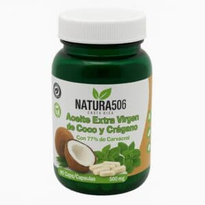 Aceite Extra Virgen de Coco y Orégano 90 Capsulas – Natura506