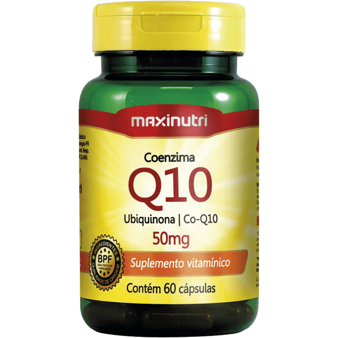 Coenzima Q10 60 Capsulas - Maxinutri