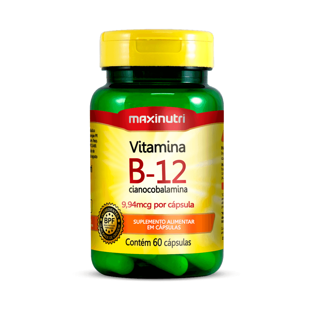 Vitamina B-12 60 Cápsulas - Maxinutri