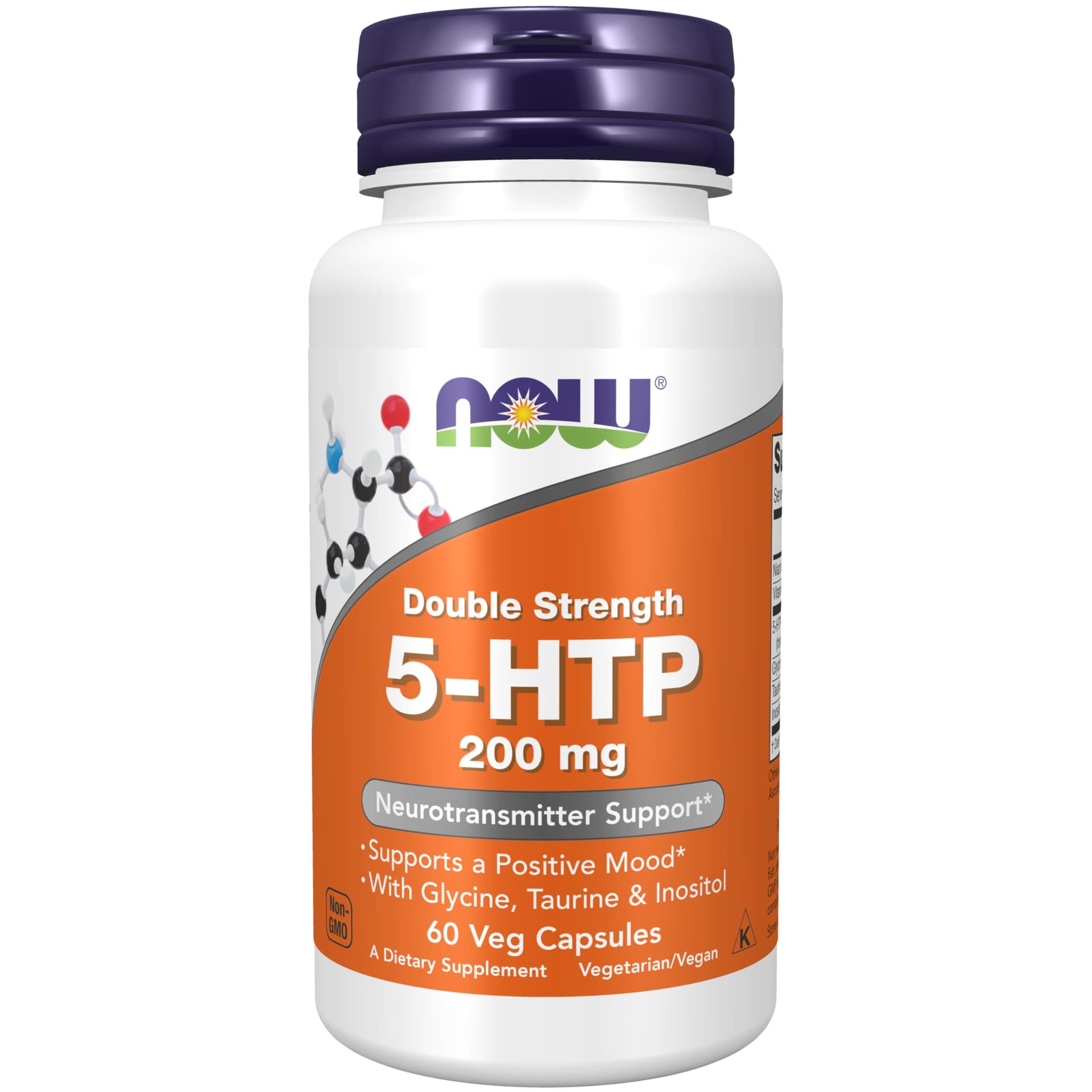 5-HTP 200mg 60 Capsulas - NOW Foods