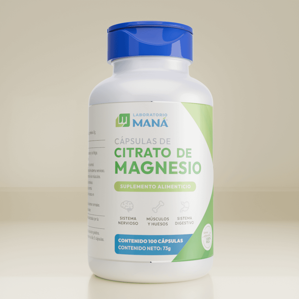 Citrato de Magnesio 100 Capsulas - El Maná