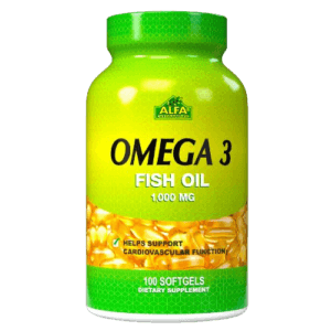 Omega 3 1000mg Fish Oil 100 Capsulas - ALFA VITAMINS