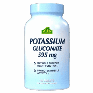 Potassium Gluconate 100 Tabletas - ALFA VITAMINS
