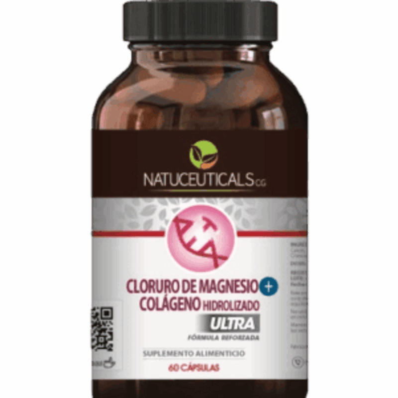 Cloruro de Magnesio + Colágeno Hidrolizado 60 cápsulas. Natuceuticals