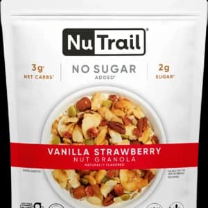Granola NuTrail - Vanilla Strawberry - Granola de nueces sin azúcar añadida