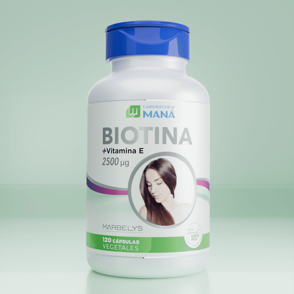 Biotina + Vitamina E 120 Capsulas El Maná