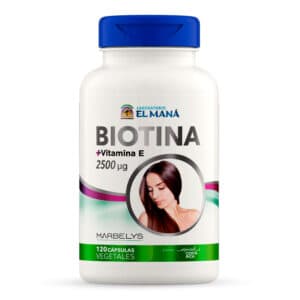Biotina + Vitamina E 120 Capsulas El Maná