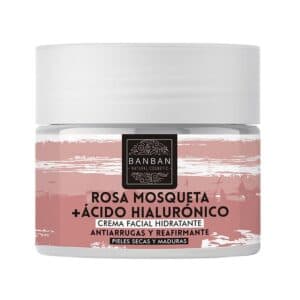 Crema facial Rosa Mosqueta y Ácido Hialurónico. Banban