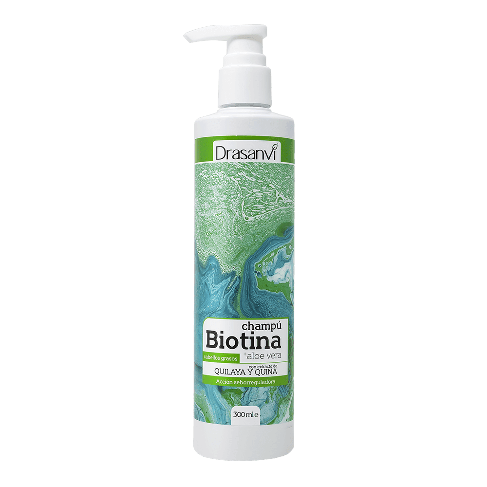 Champú Biotina y Aloe Vera Cabello Graso 1L Drasanvi