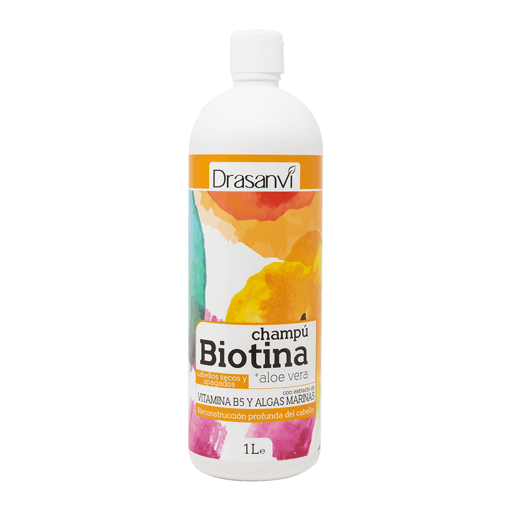 Champú Biotina y Aloe Vera Cabello Seco y Apagado Drasanvi