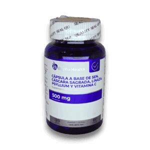 Sen, Cáscara Sagrada, Linaza, Psyllium y Vitamina C 120 Cápsulas Vegetarianas - Rapha Health