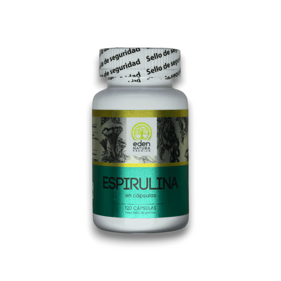 Espirulina 120 Cápsulas - Eden Natura Premium