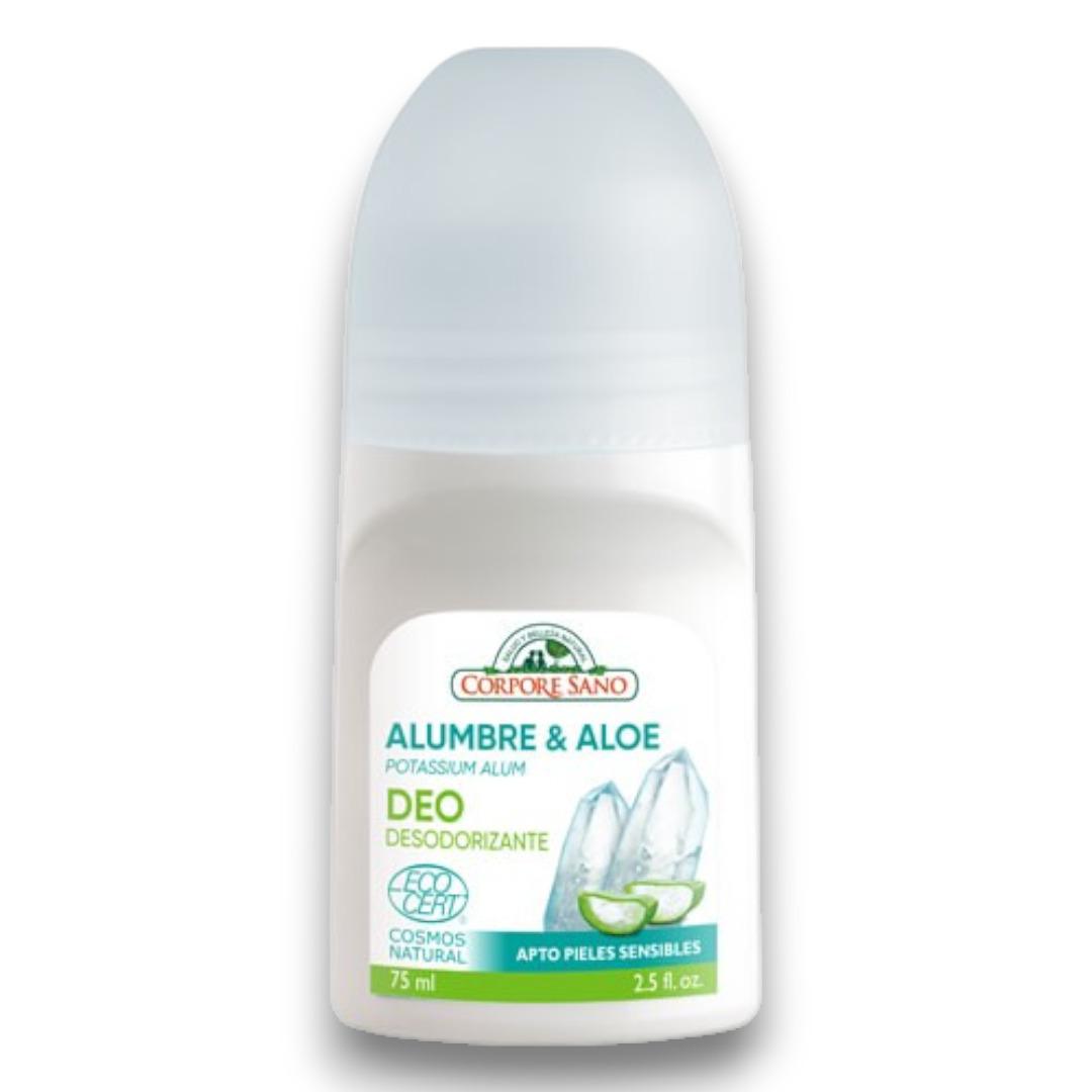 Deo Roll-On Mineral Protector Potassium Alum y Aloe Vera 75 ml - Corpore Sano