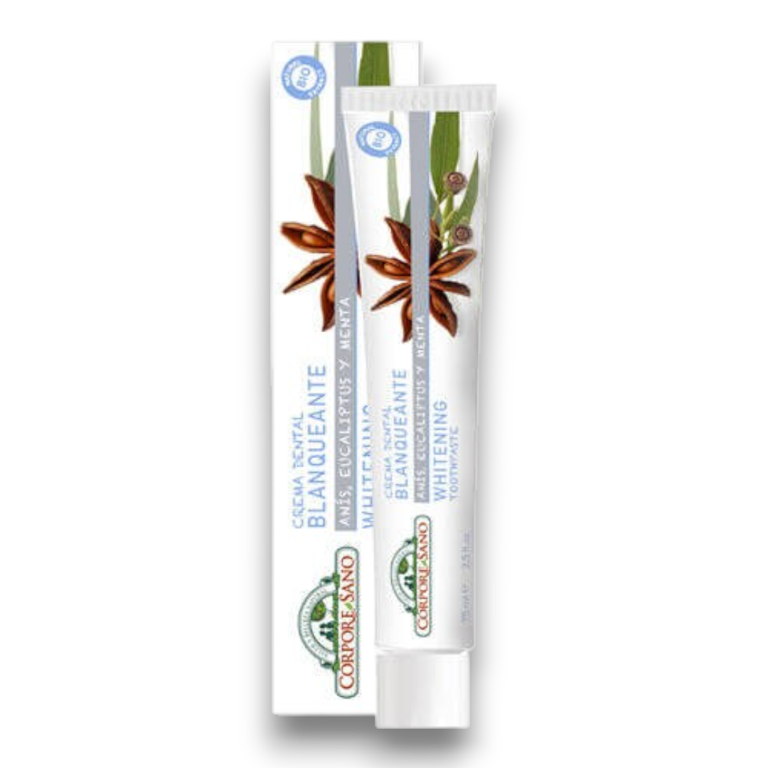 Crema Dental Blanqueante Anís Estrellado, Eucaliptus y Menta 75 ml - Corpore Sano