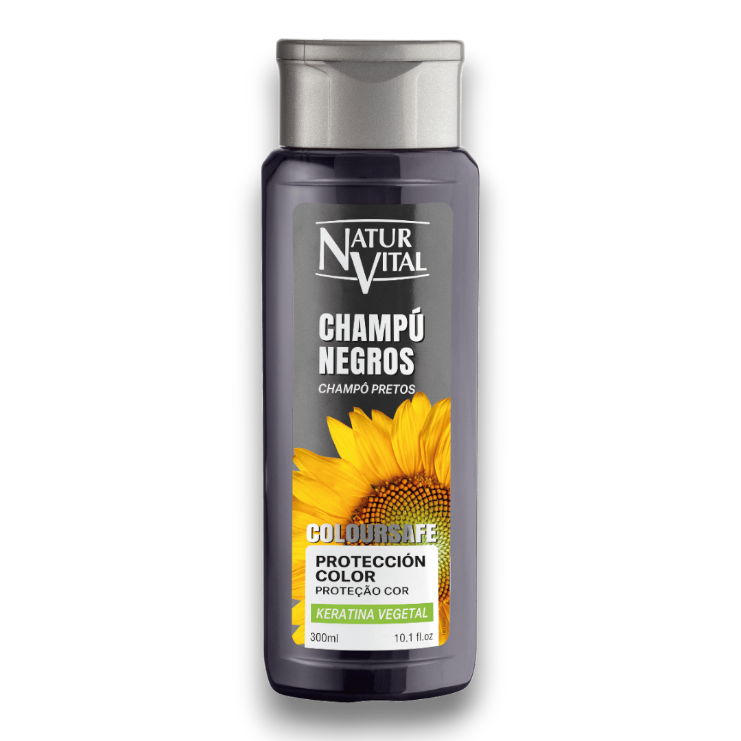 Champú ColourSafe Cabellos Negros 300 ml - NaturVital