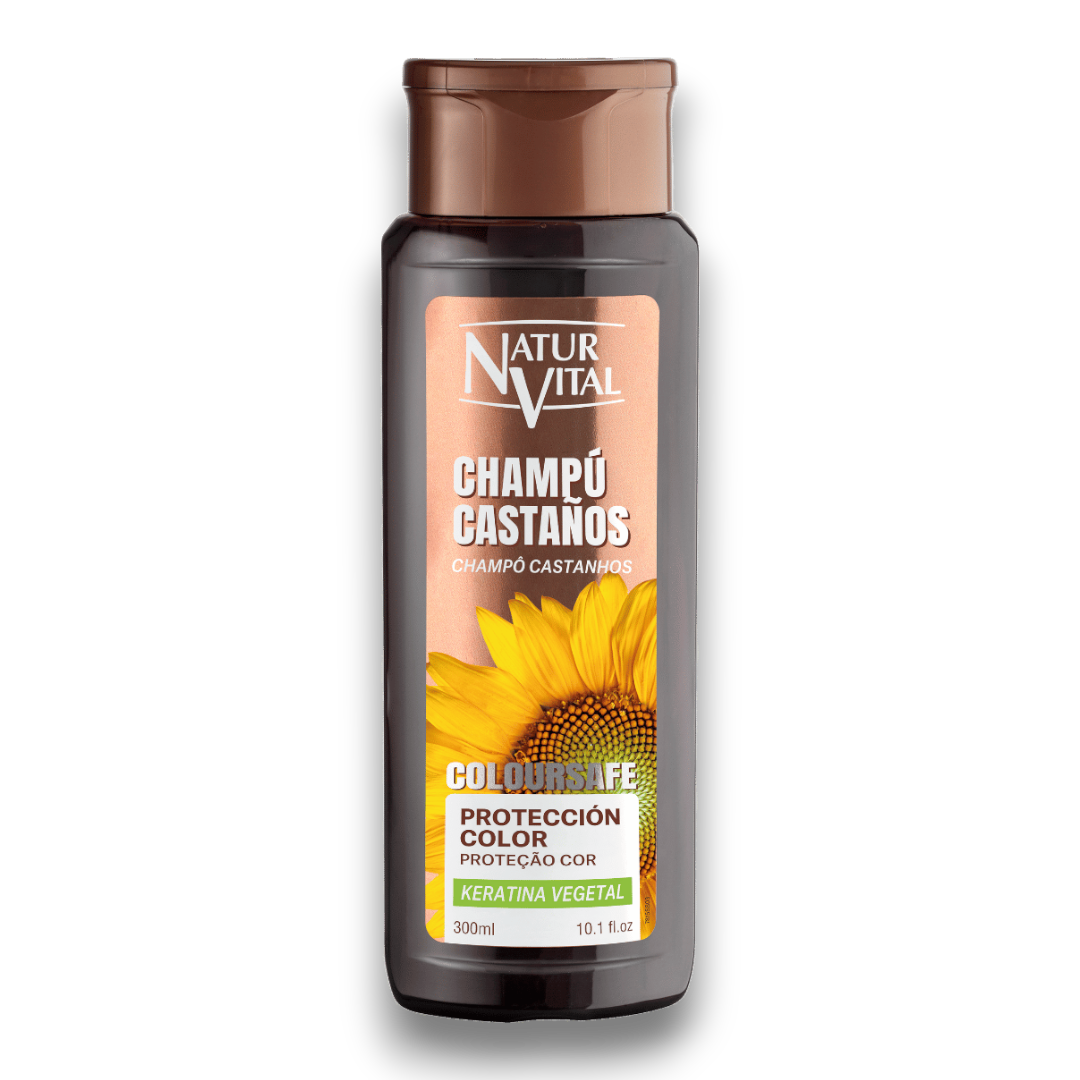 Champú ColourSafe Cabellos Castaños 300 ml - NaturVital