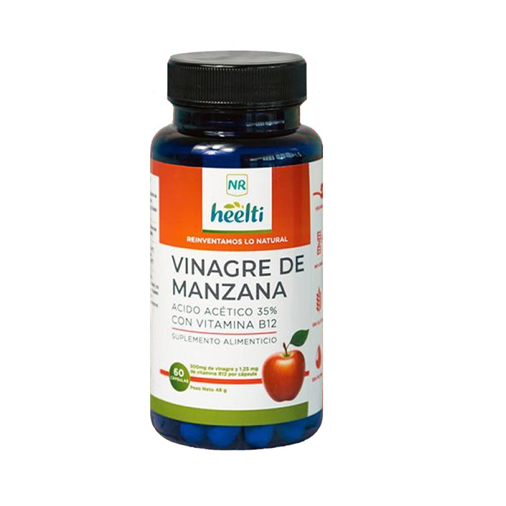 Vinagre Manzana y Vitamina B12 60 Capsulas Heelti - Drasanvi